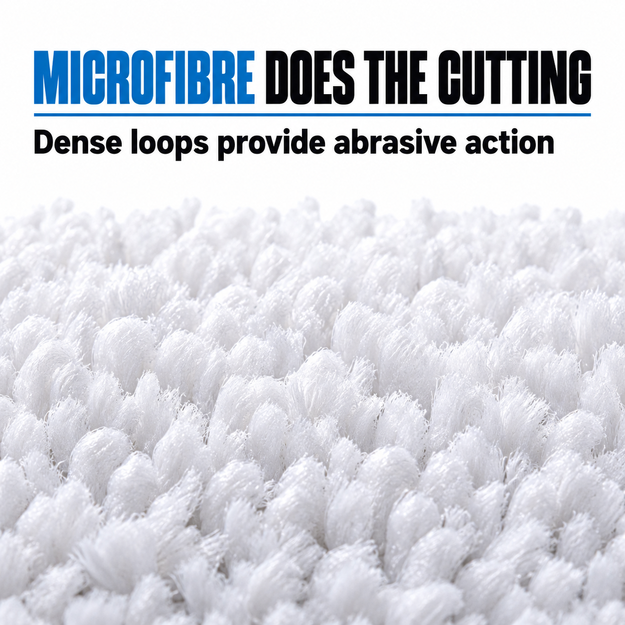 Lake Country White/Orange One-Step Light Cutting Microfibre Pad (Various Sizes) — Where does cut come from?