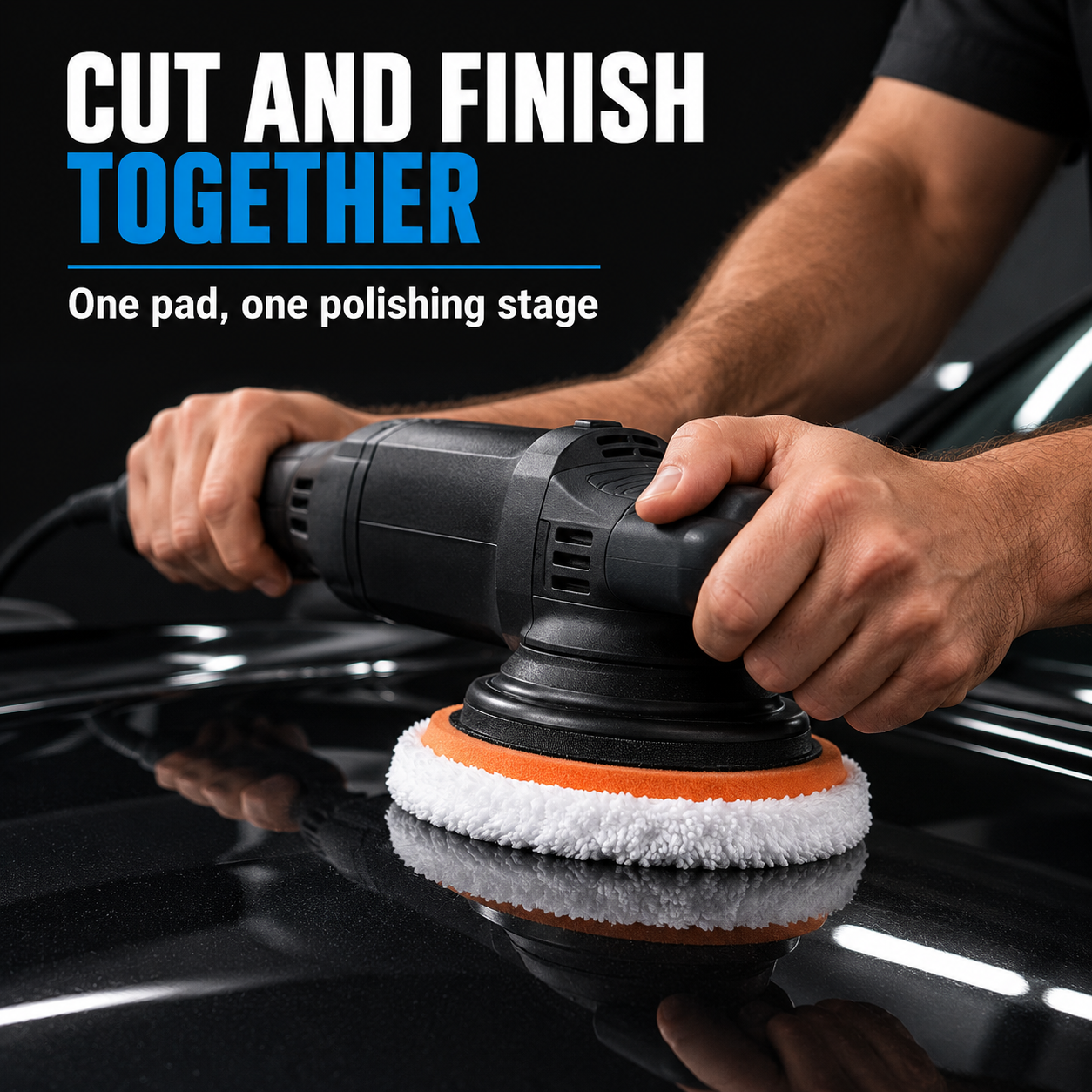 Lake Country White/Orange One-Step Light Cutting Microfibre Pad (Various Sizes) — How does it work on paint?