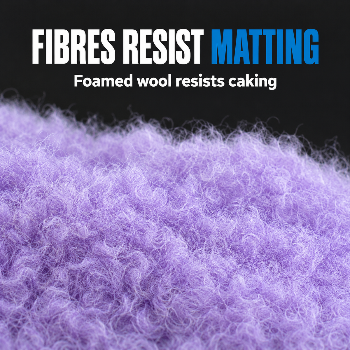 Lake Country Purple Foamed Wool Pad (Various Sizes) — Does it resist matting?