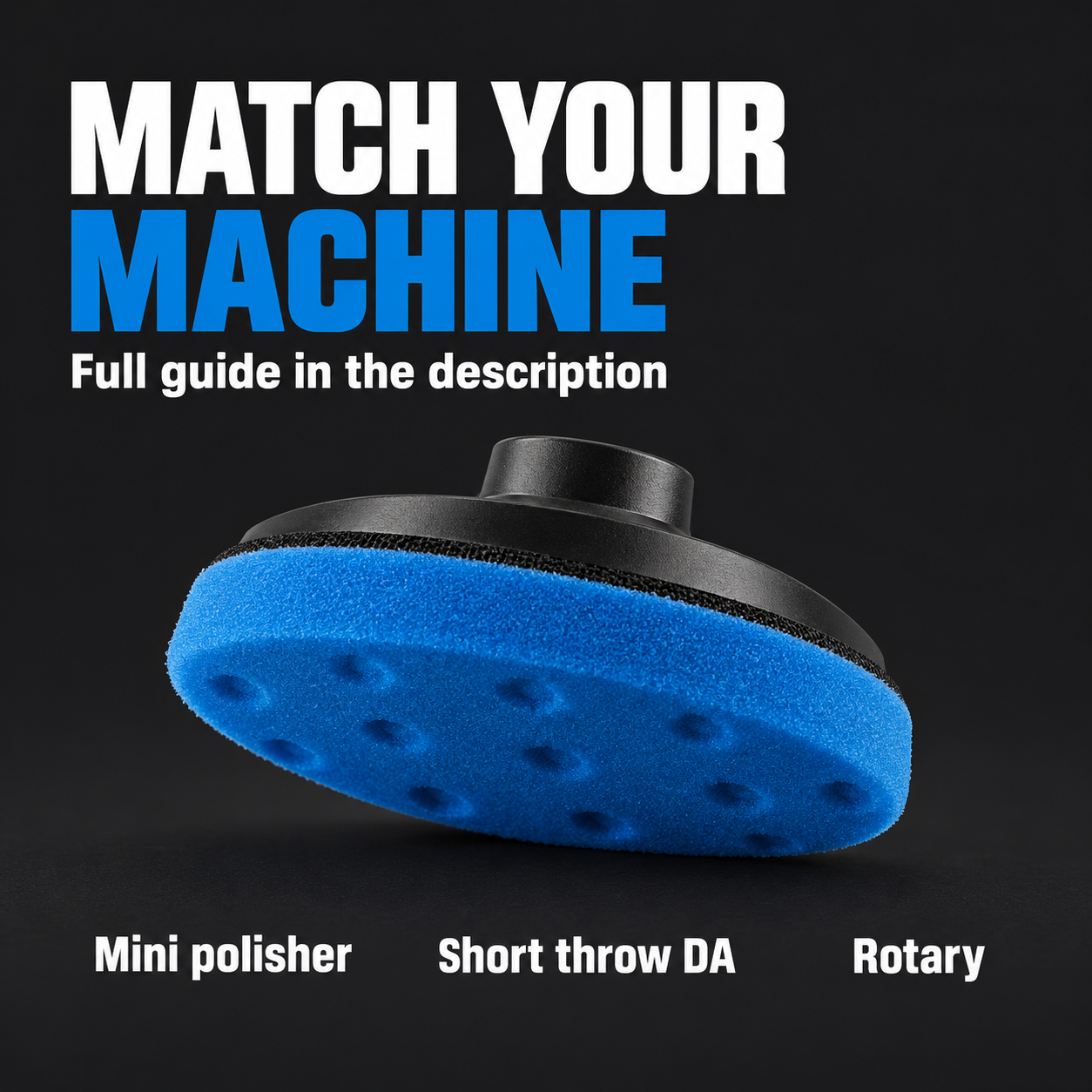 Lake Country SDO CCS Blue Heavy Polishing Pad (Various Sizes) — Which machines suit it?