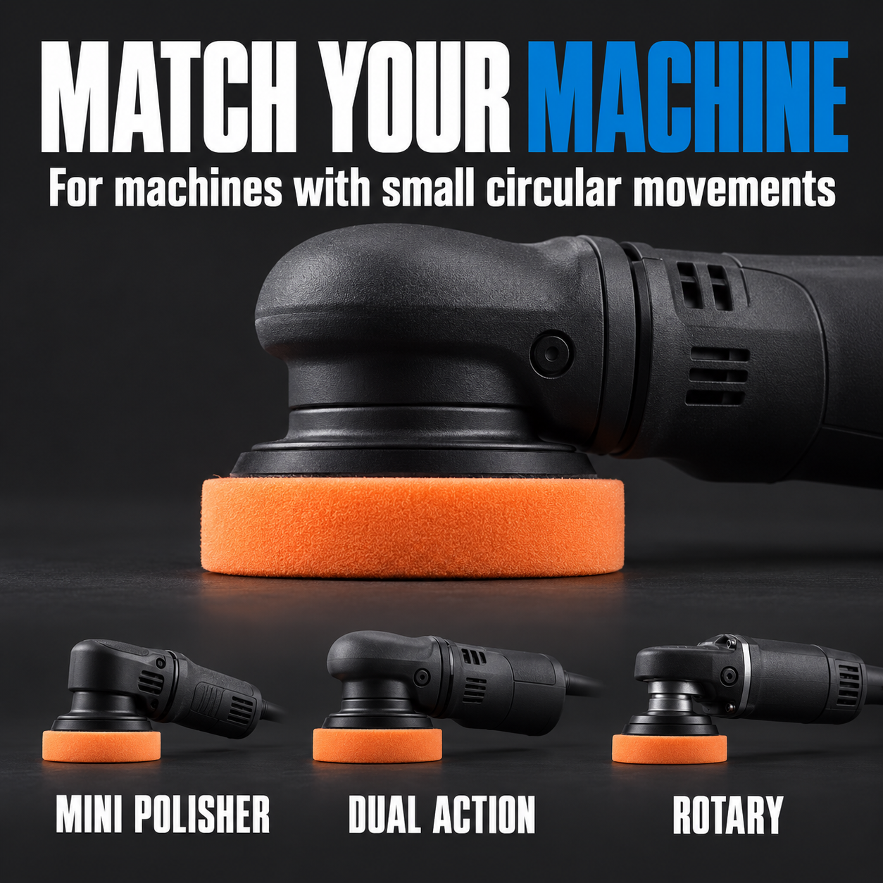 Lake Country SDO CCS Orange Polishing Pad (Various Sizes) — Which machines suit it?