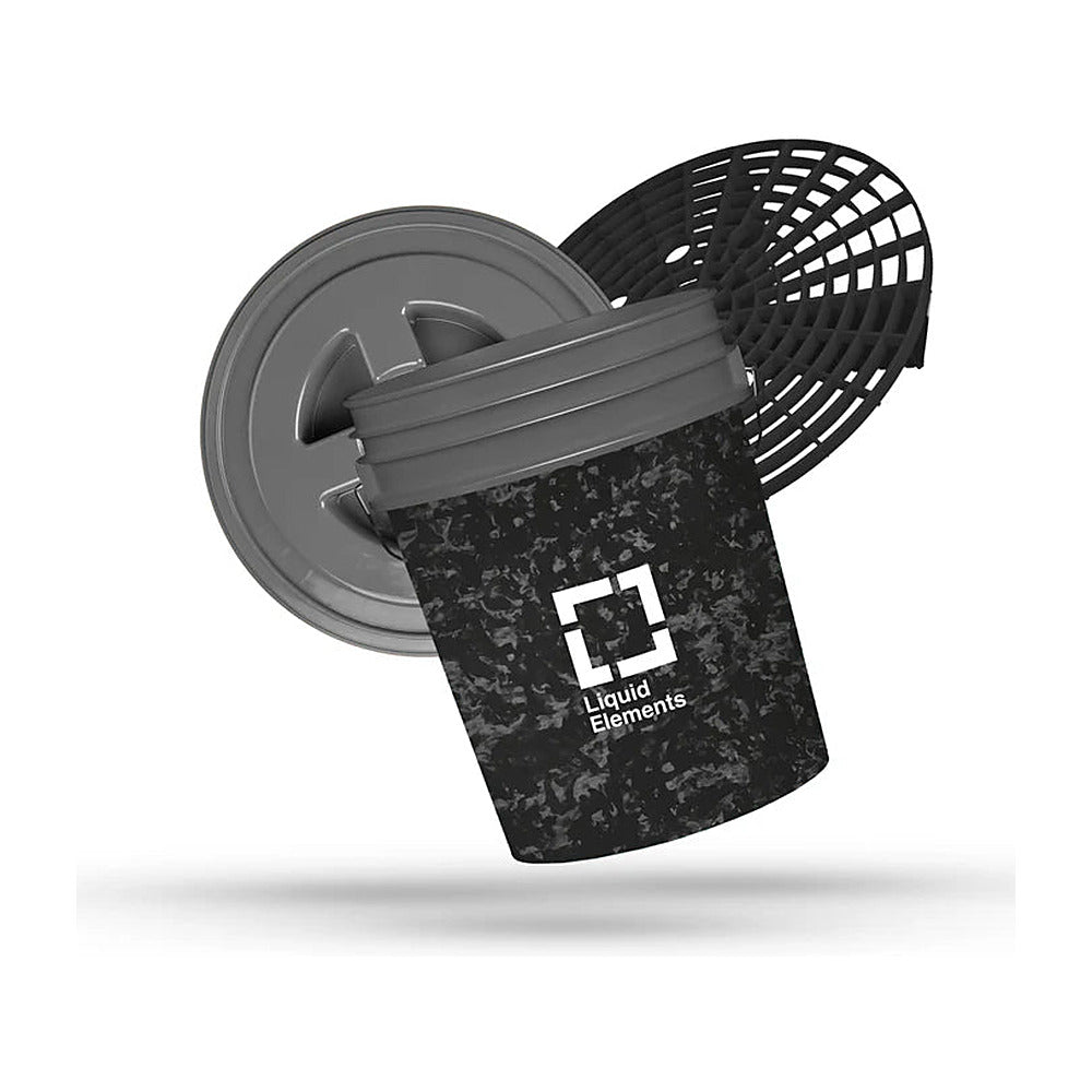 Liquid Elements 20L Washing Bucket with Grit Guard & Lid