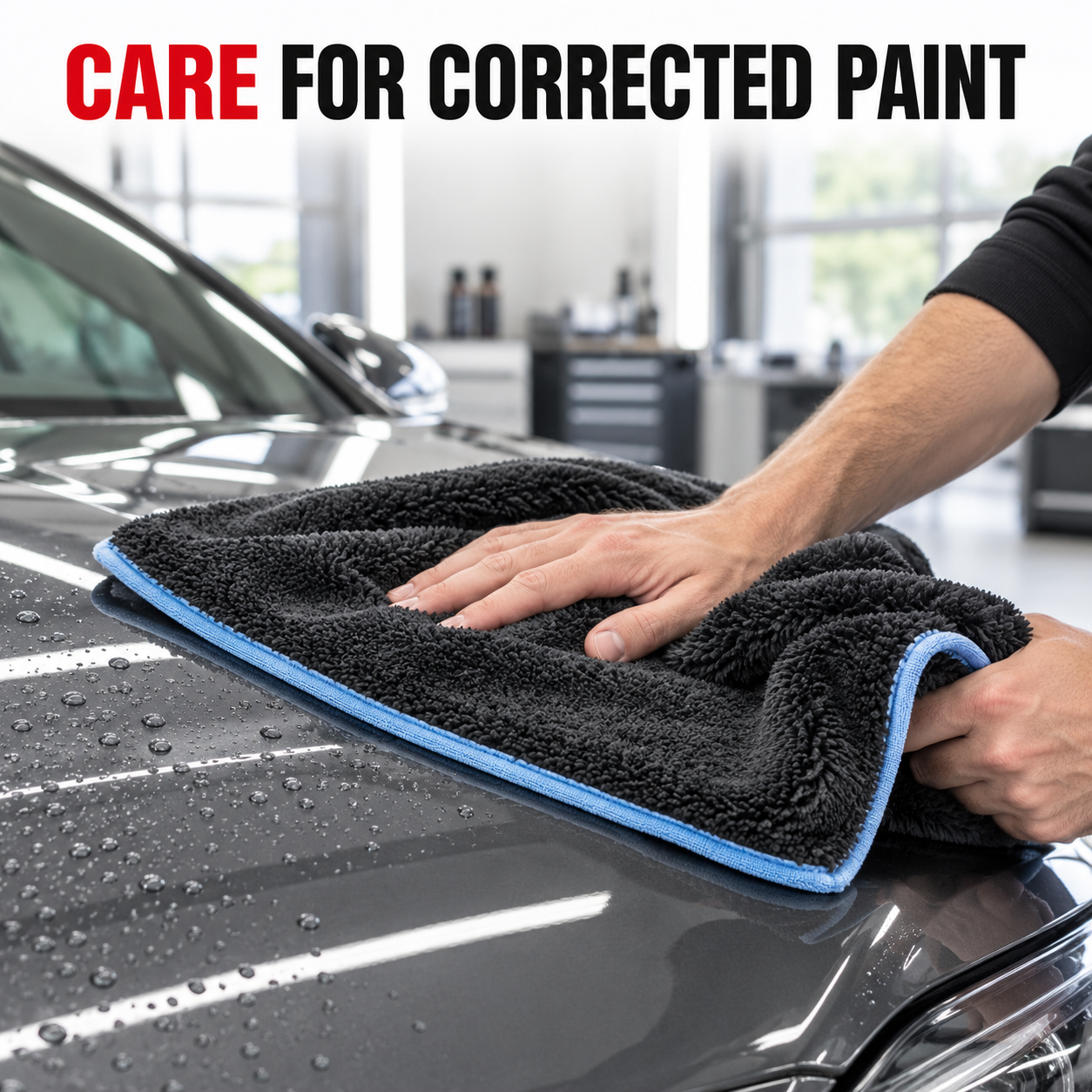 Liquid Elements Silverback Drying Towel 50x80cm 1200gsm — Suited to corrected paint?