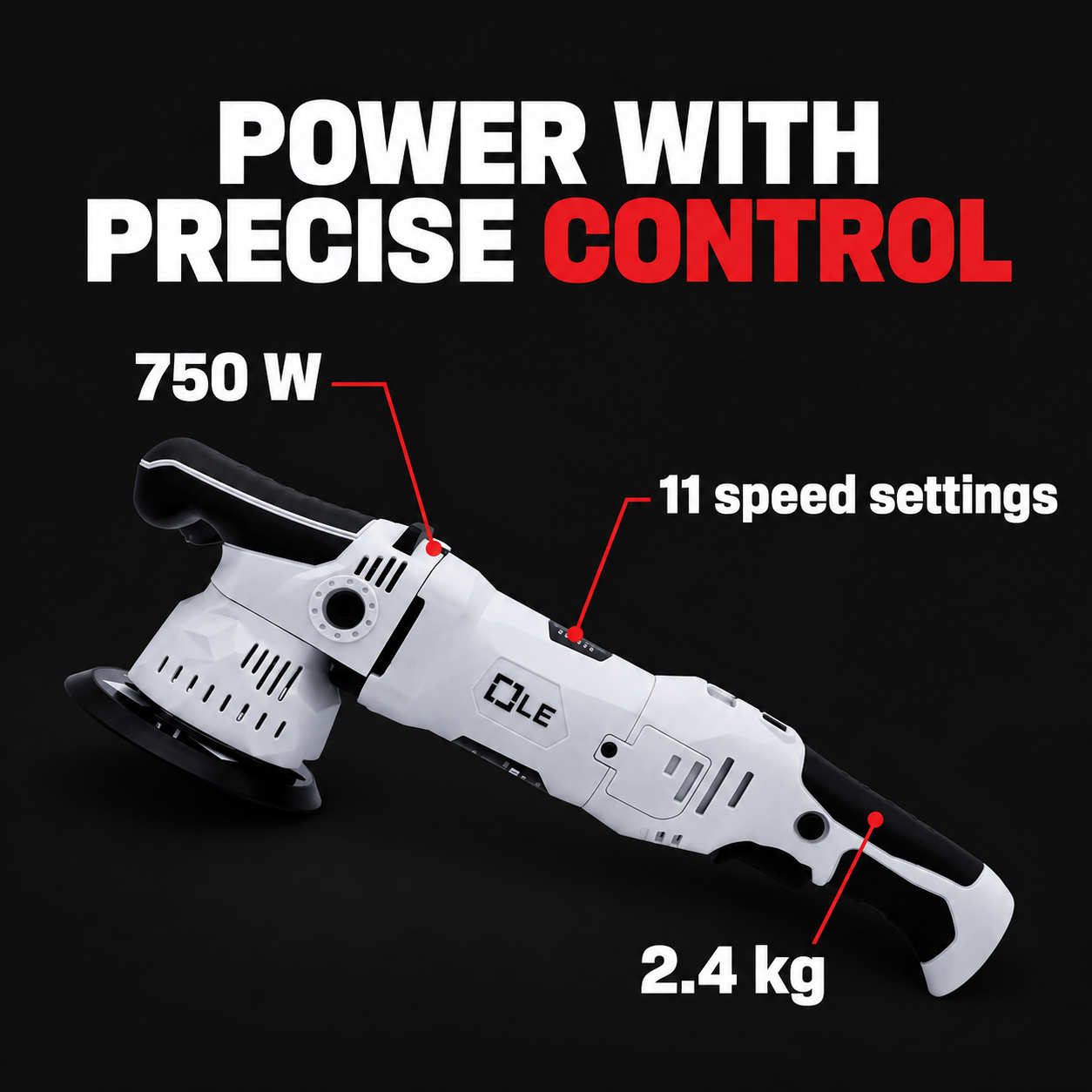 Liquid Elements T3200 (T3000 V3) Dual Action Polisher — What control does it offer?