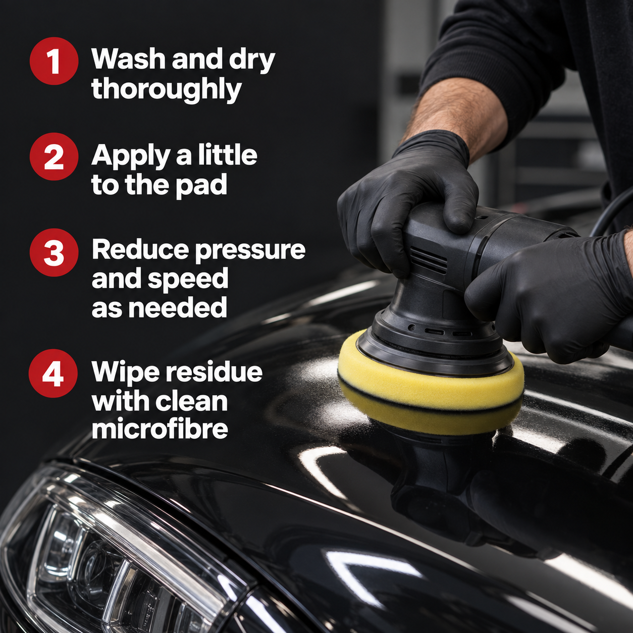 Menzerna - One-Step Polish Compound 3 in 1 — How do I use it?