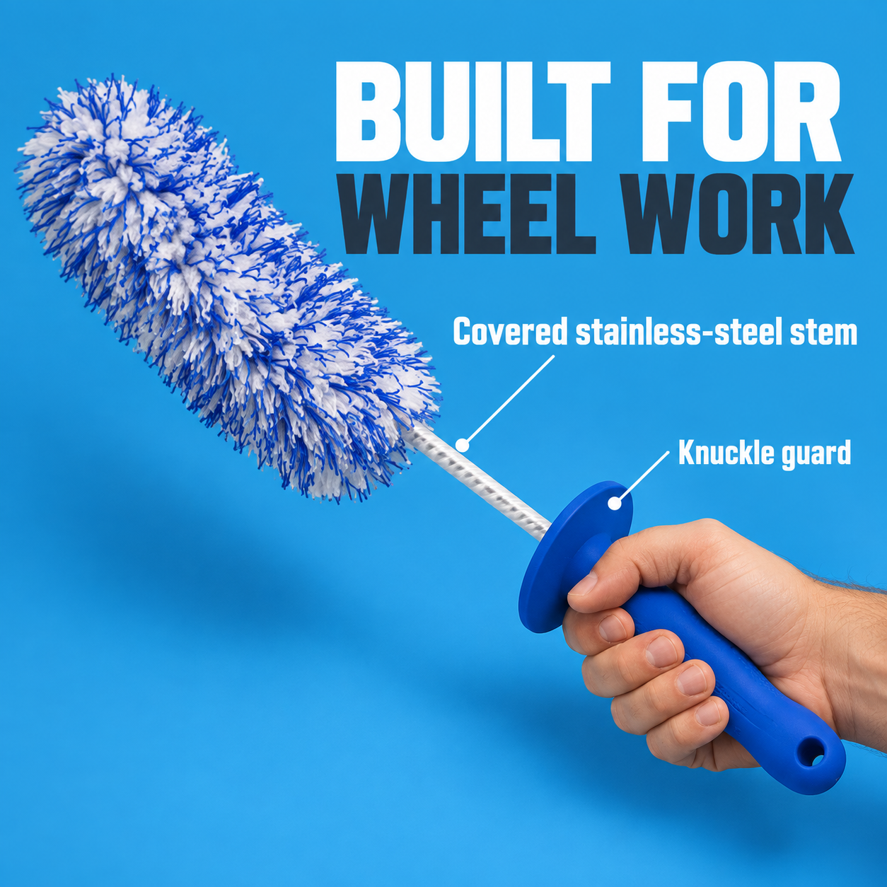 Microfiber Madness Incredibrush — What protects my hand and stem?