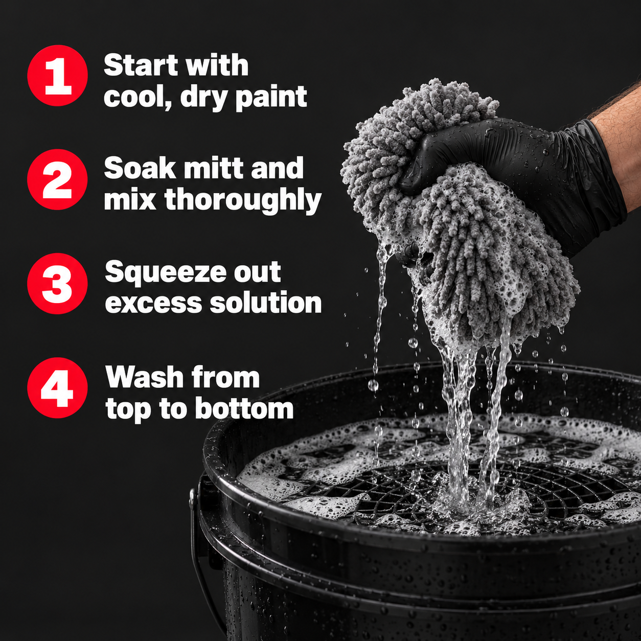 P&S Absolute Rinseless Wash | No-Rinse Car Cleaning — How do I wash?