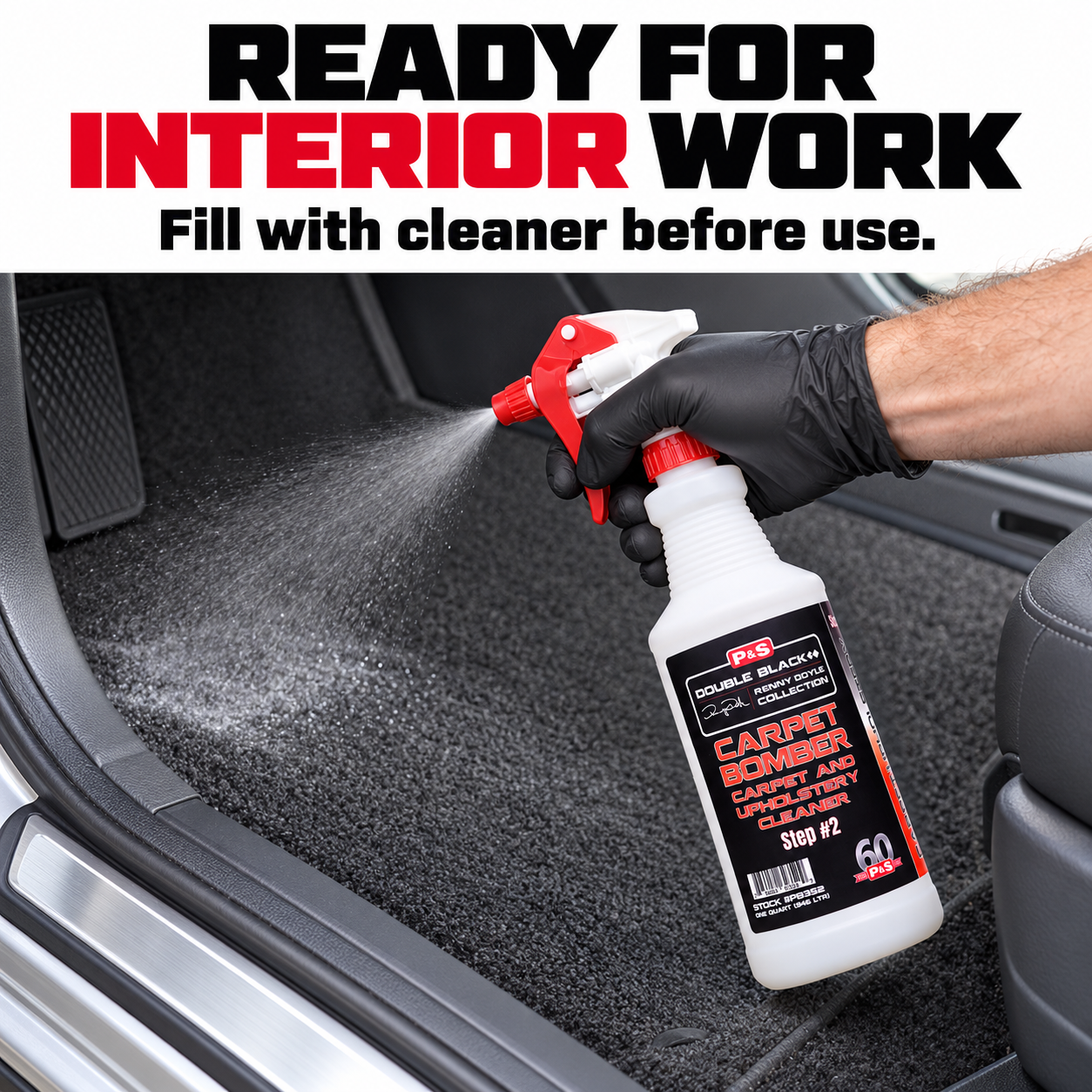 P&S Carpet Bomber Empty Spray Bottle & Trigger 946ml (32oz) — Where does it work?