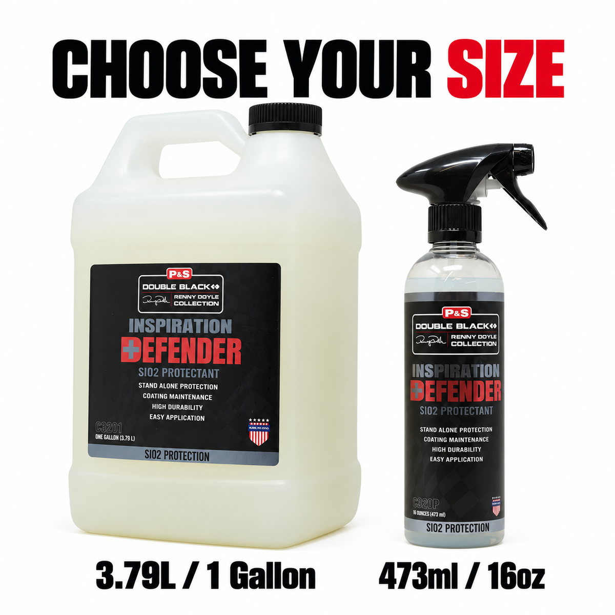 P&S Defender Si02 Protectant — Which sizes are available?