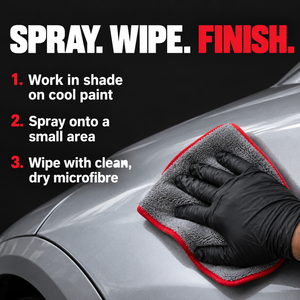 P&S Paint Gloss Showroom Spray N Shine - Quick Detailer — How do I apply it?