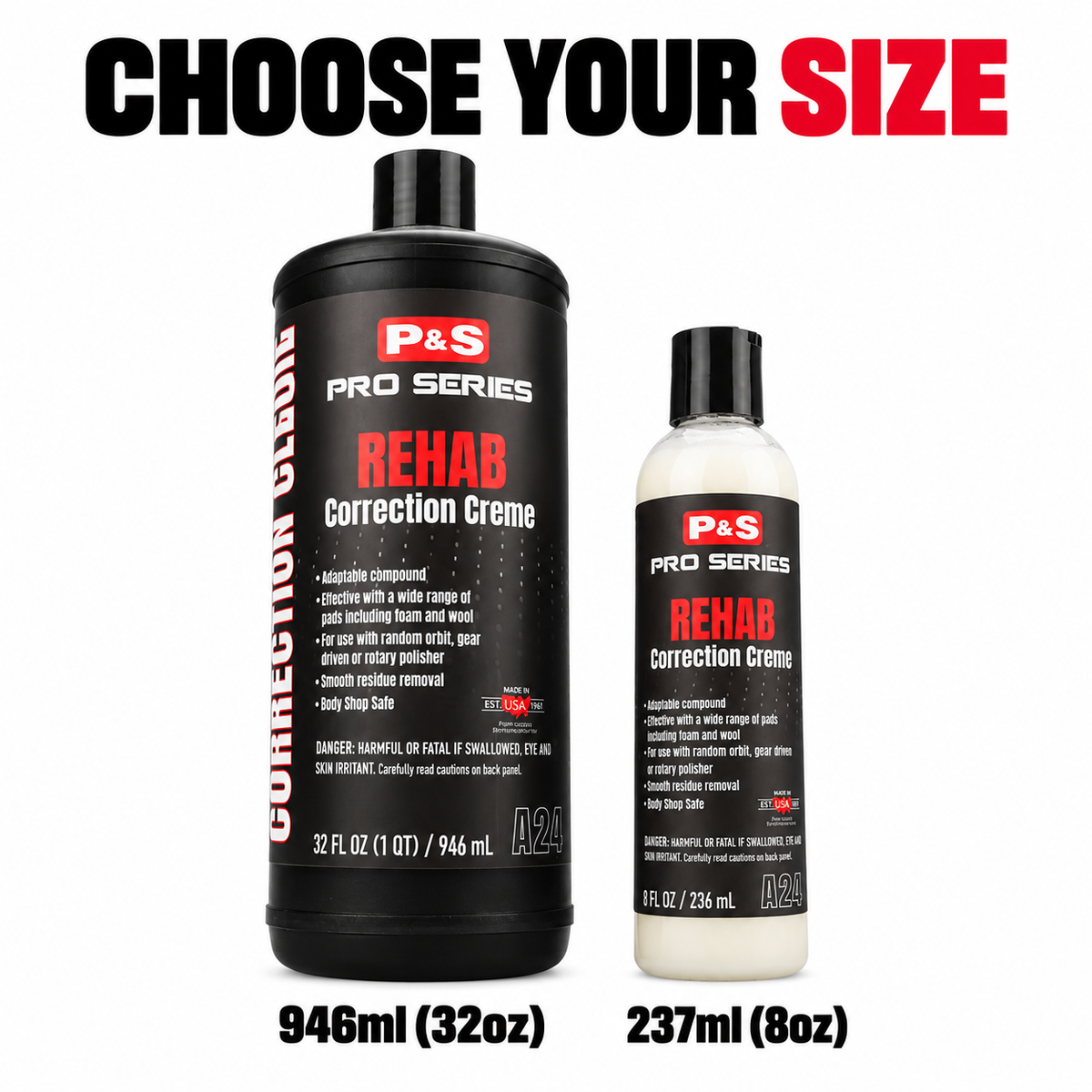 P&S Rehab Correction Creme — Which sizes are available?