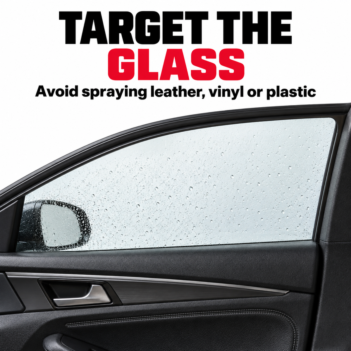 P&S True Vue Glass Cleaner — Where should I spray?