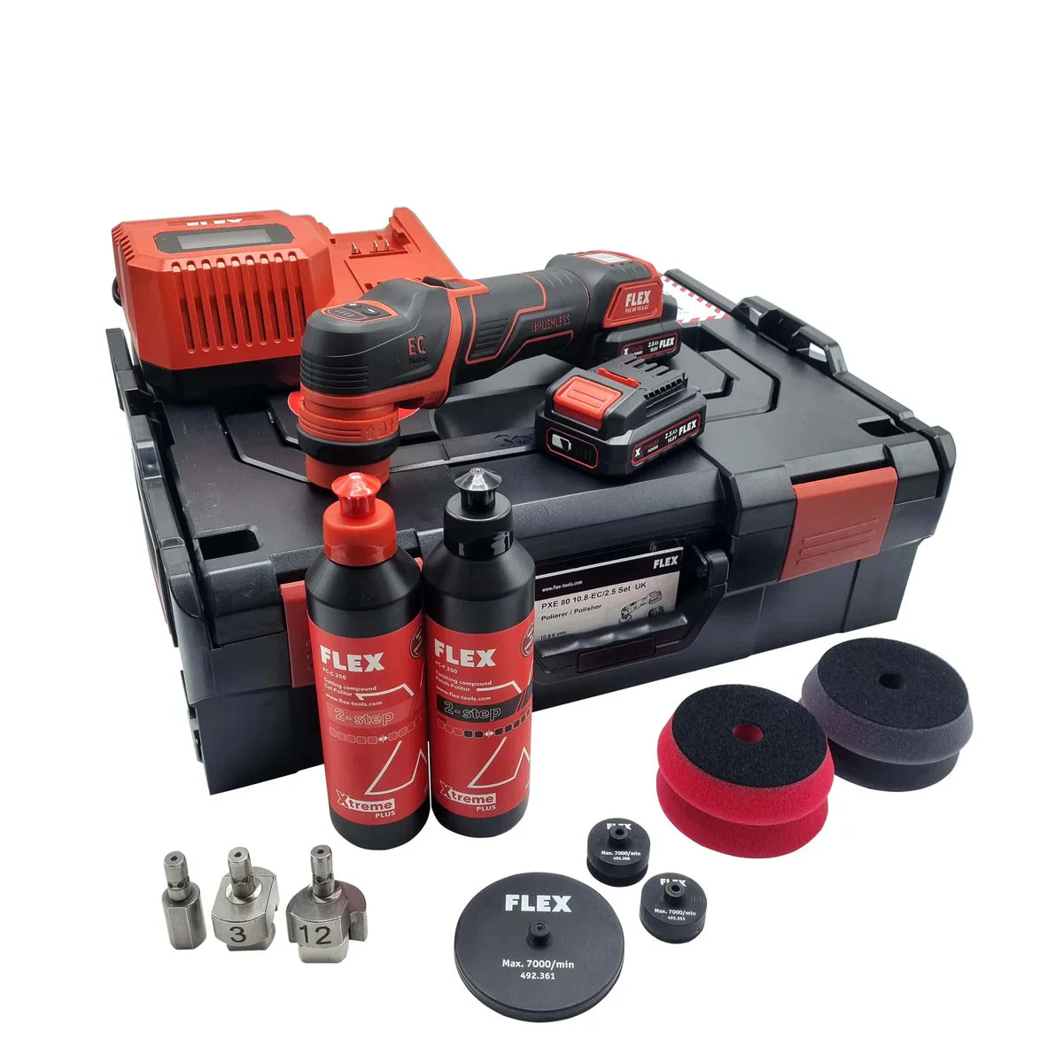 Flex PXE 80 Cordless Polisher Set 12V — product image