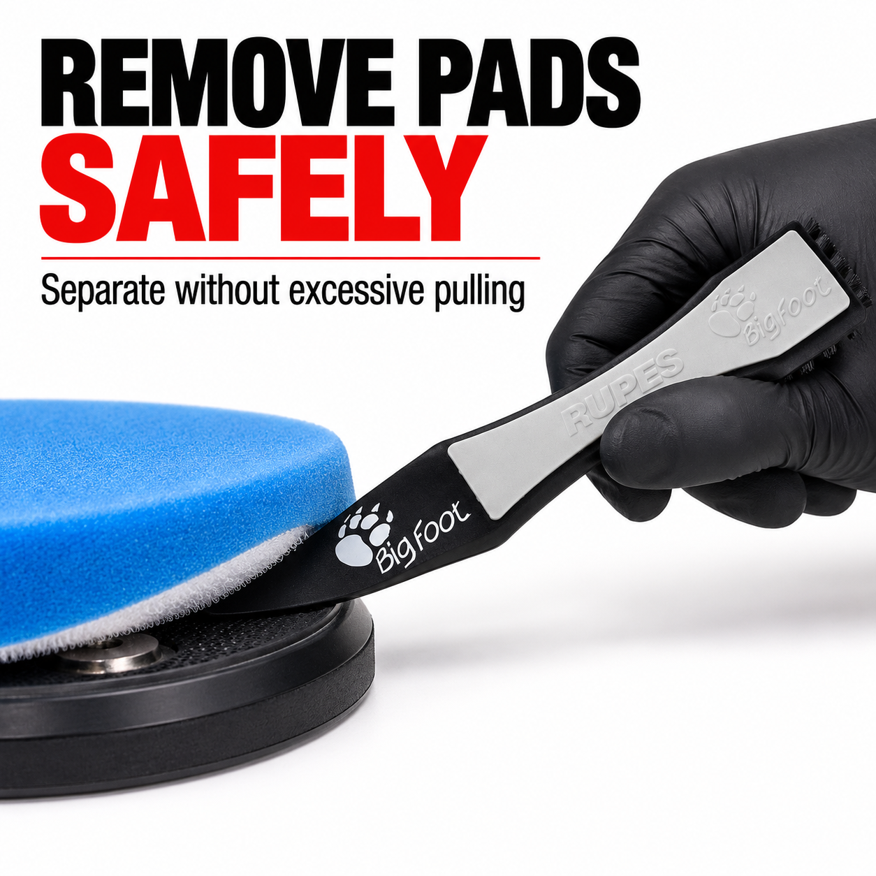 Rupes BigFoot Claw Pad Tool — How does it remove pads?
