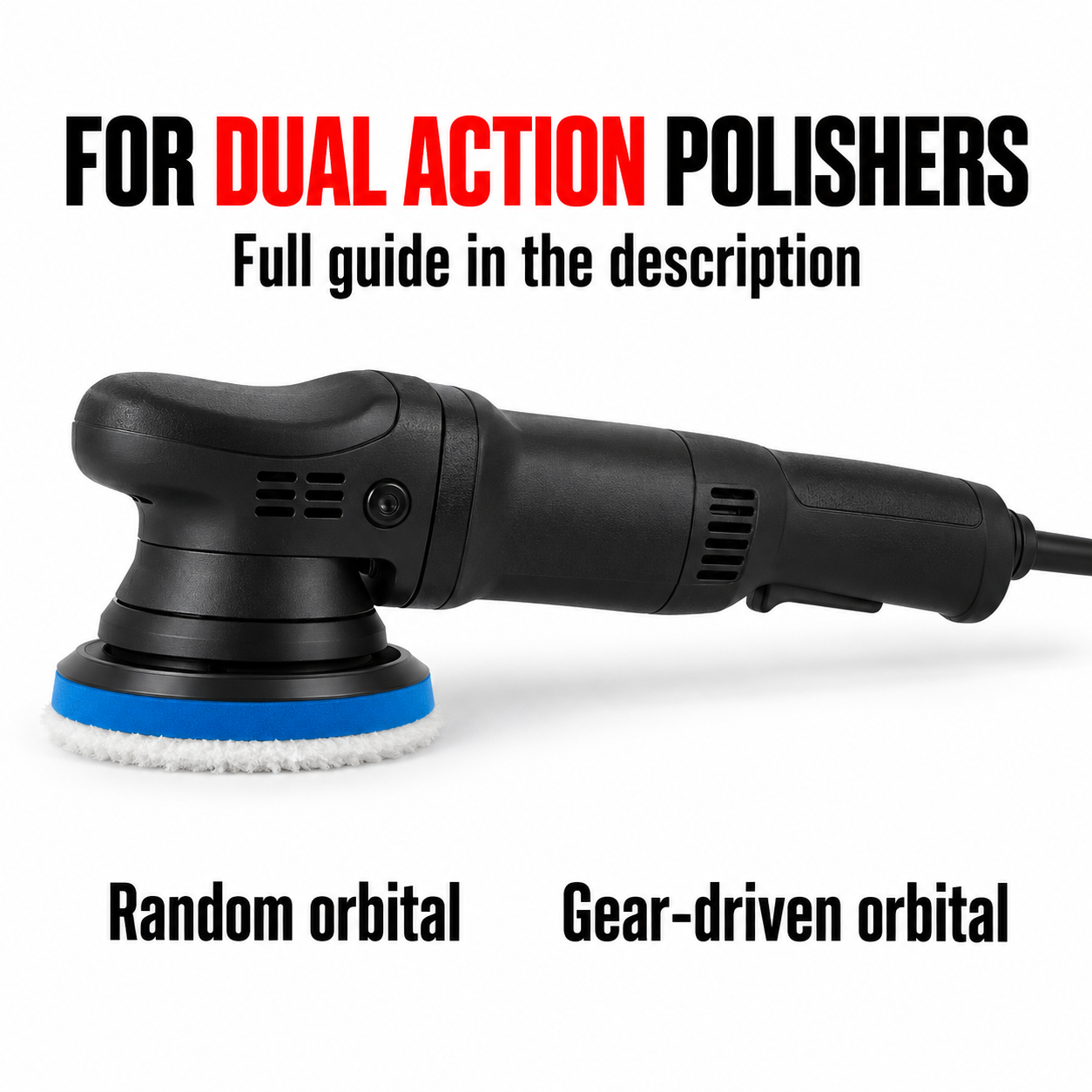 Rupes DA Coarse Microfibre Cutting Pad (Various Sizes) — Which polishers suit it?