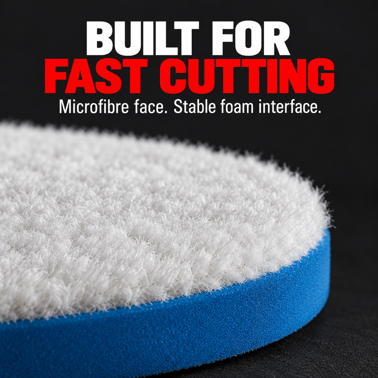 Rupes DA Coarse Microfibre Cutting Pad (Various Sizes) — What supports its cutting action?