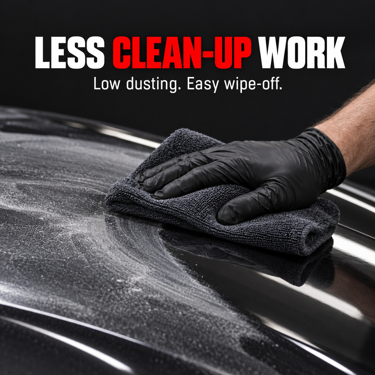 Rupes DA Coarse High Performance Cut Polishing Compound — What makes clean-up easier?