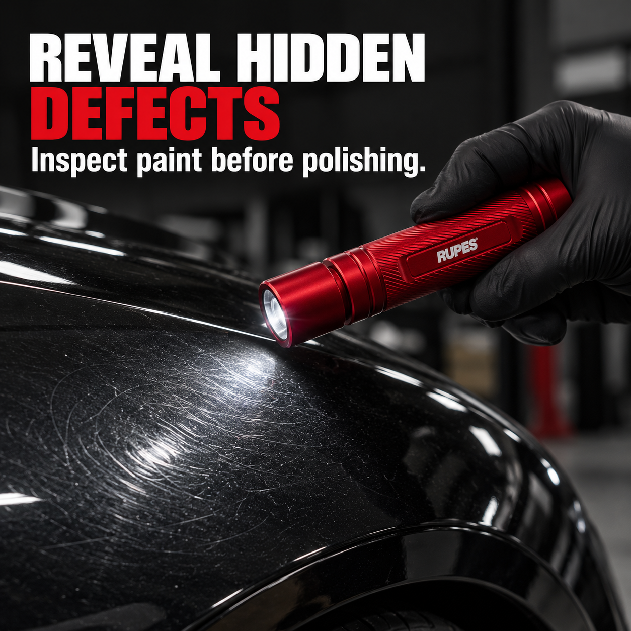 Rupes LL200 Swirl Finder Pen Light — What defects can I see?