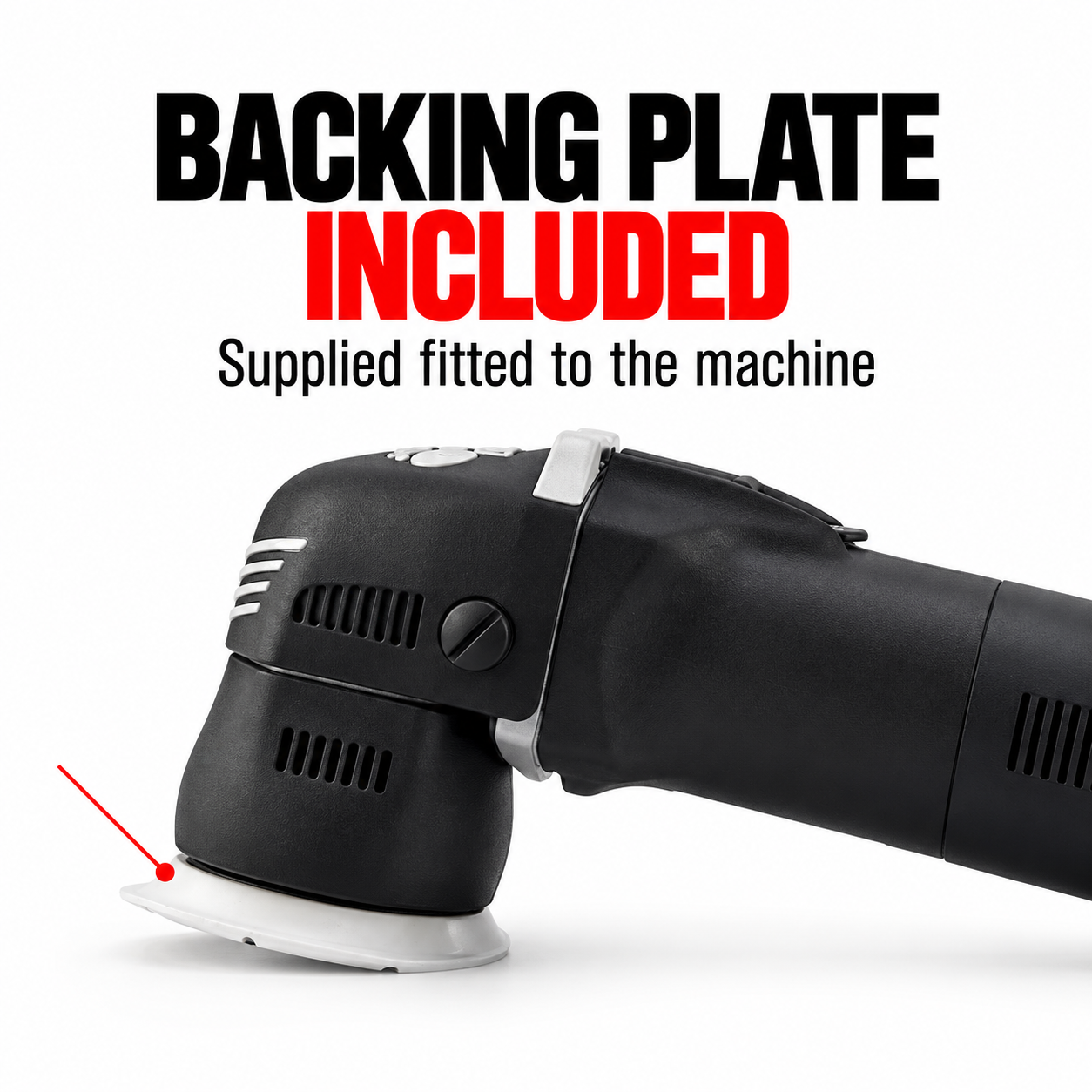 Rupes Mini BigFoot LHR75E Polisher — Is the plate included?