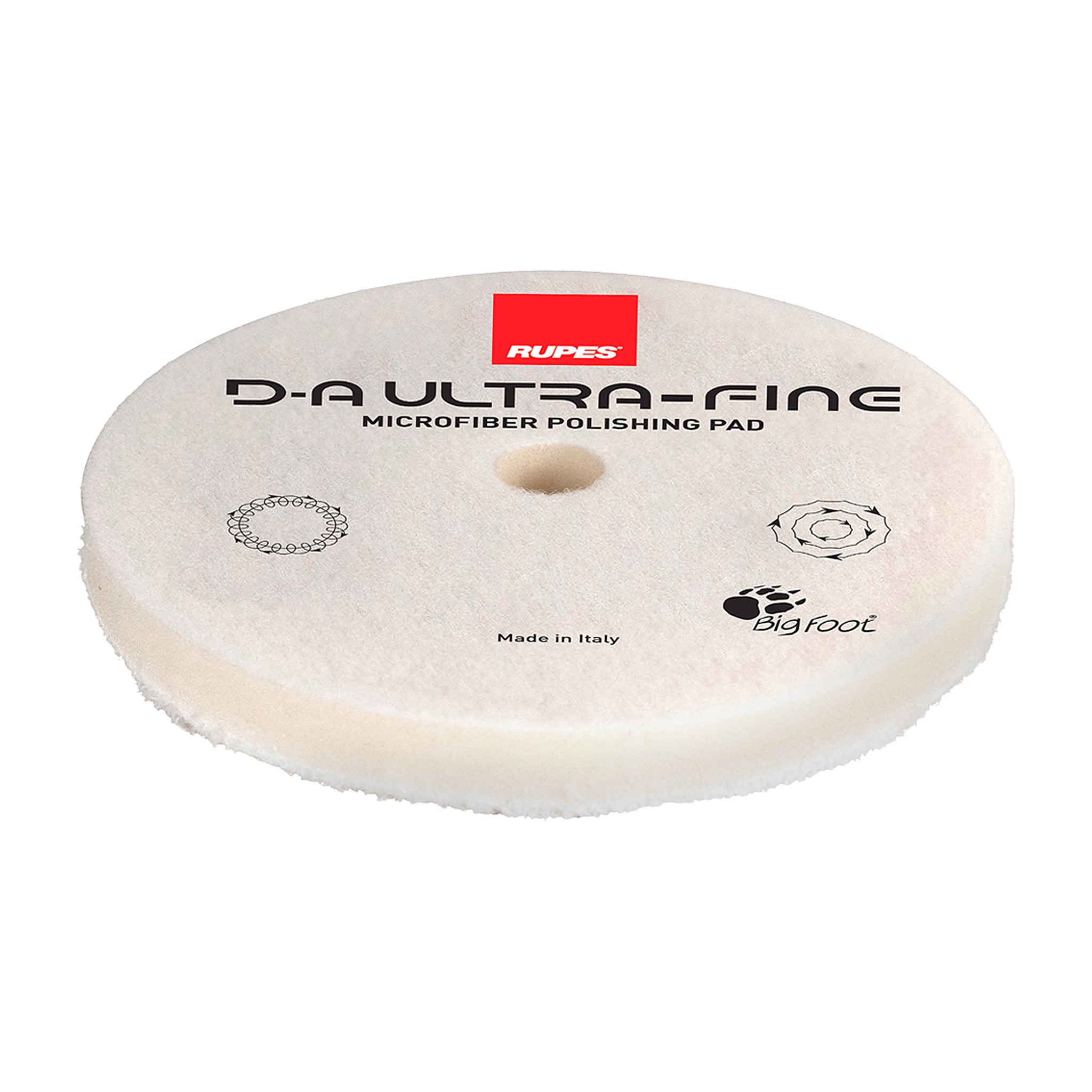 Rupes DA Ultra Fine Microfibre Polishing Pad - branded top face