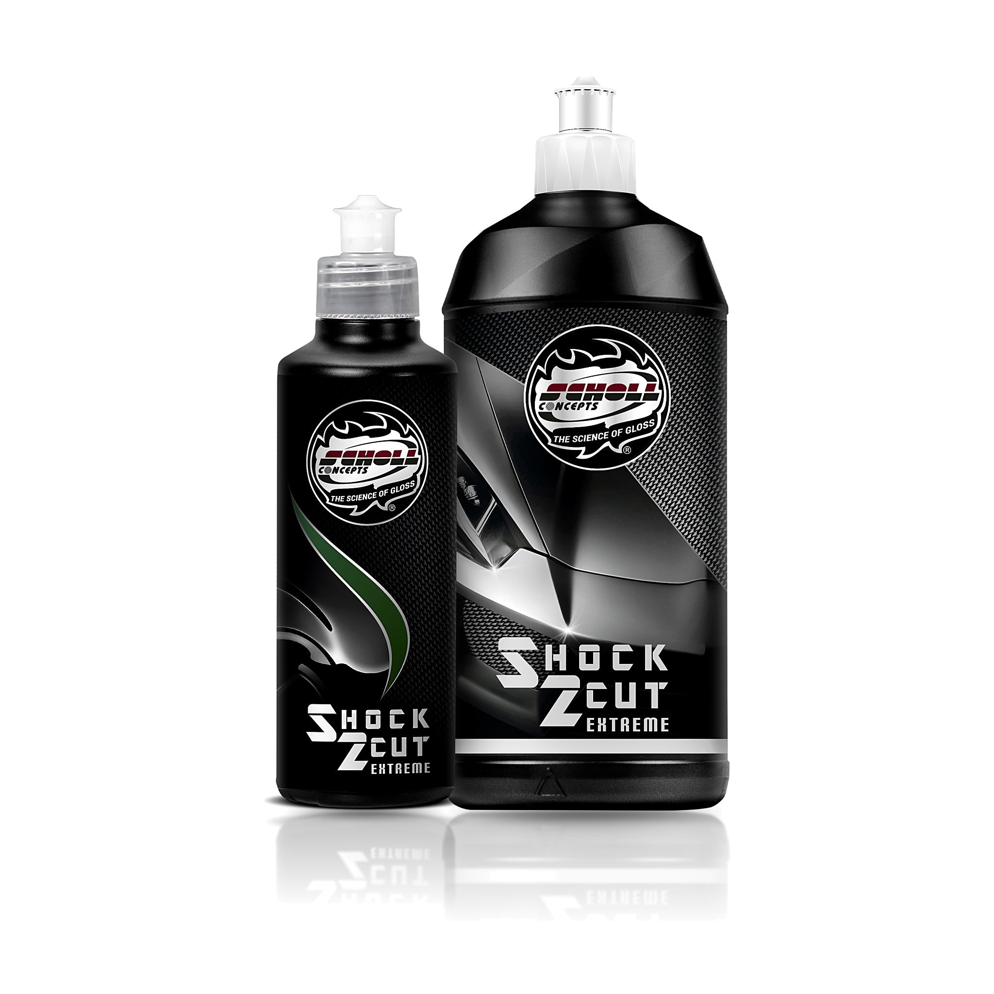 Scholl Concepts Shock 2 Cut Extreme Cutting Compound in 250g and 500g bottles