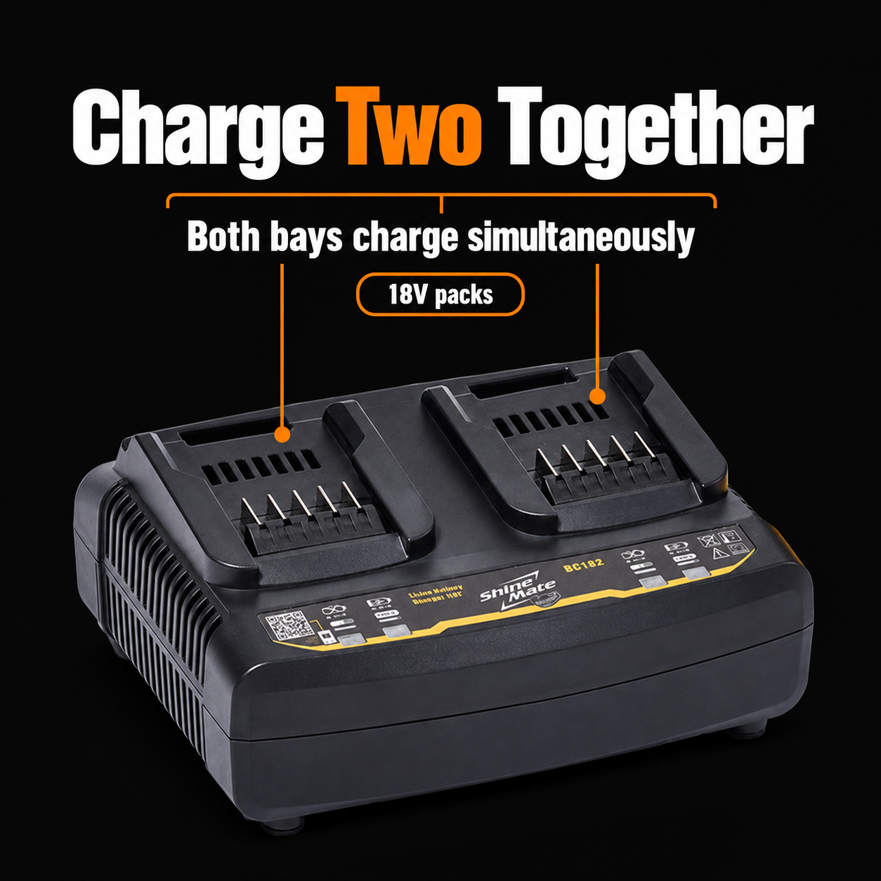 ShineMate Dual-Channel Rapid Charger (SM-BC182) — Can both charge together?