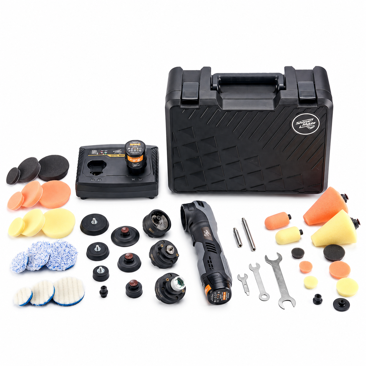 ShineMate EB210 Cordless Rotary & DA Mini Polisher Kit — What am I buying?