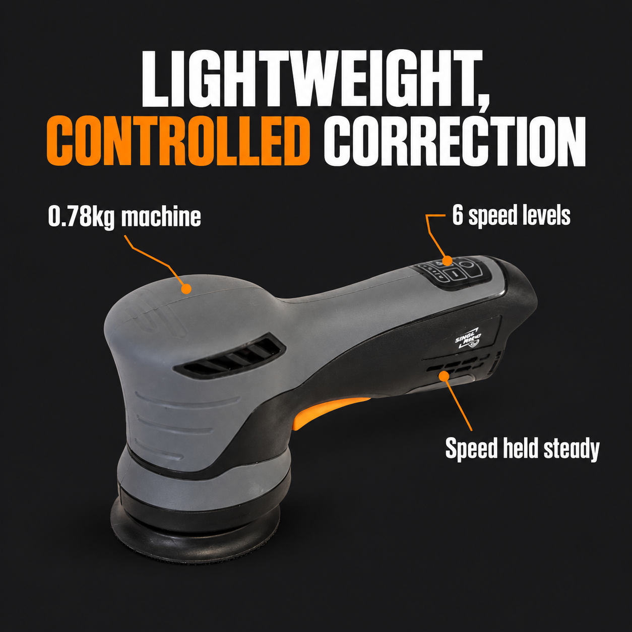 ShineMate EB212 Cordless Mini Dual Action Polisher — How much control?