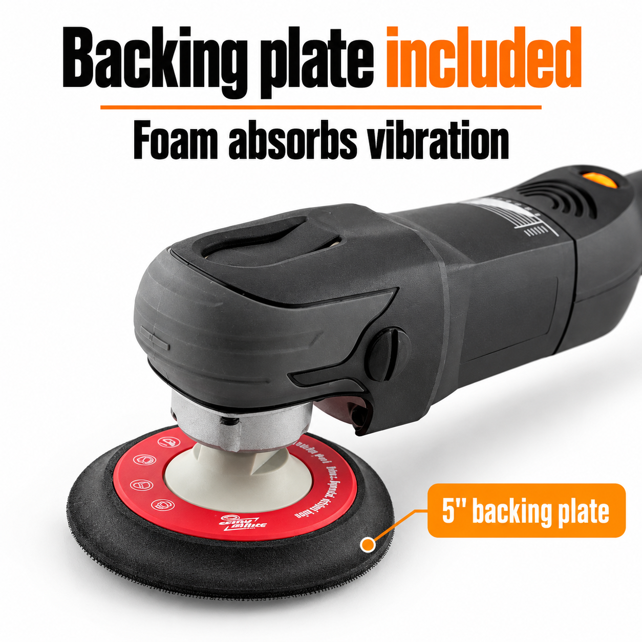 ShineMate EP801 G2+ Compact Rotary Polisher — What plate is supplied?