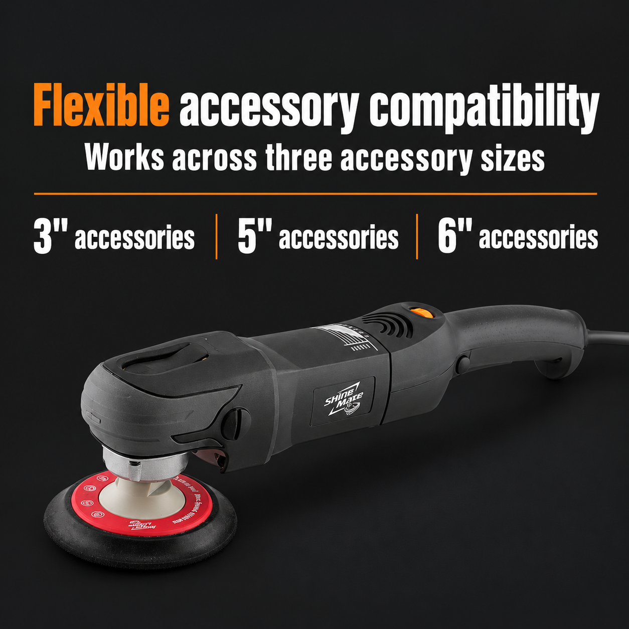 ShineMate EP801 G2+ Compact Rotary Polisher — Which accessories work?