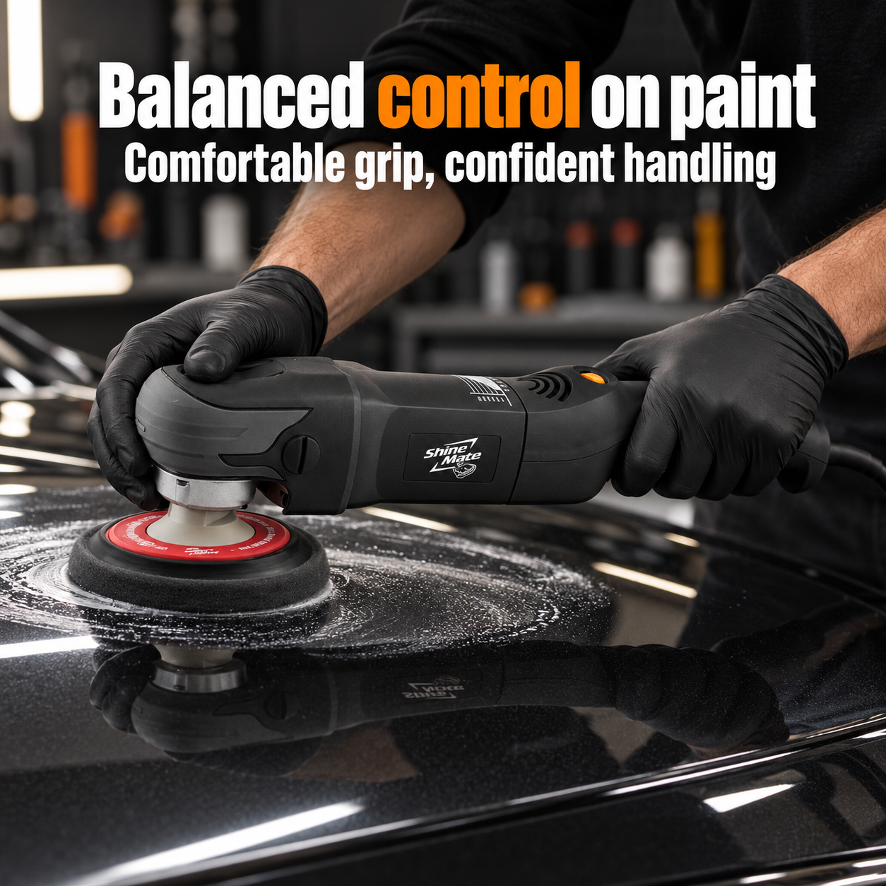 ShineMate EP801 G2+ Compact Rotary Polisher — Can I picture controlling it?