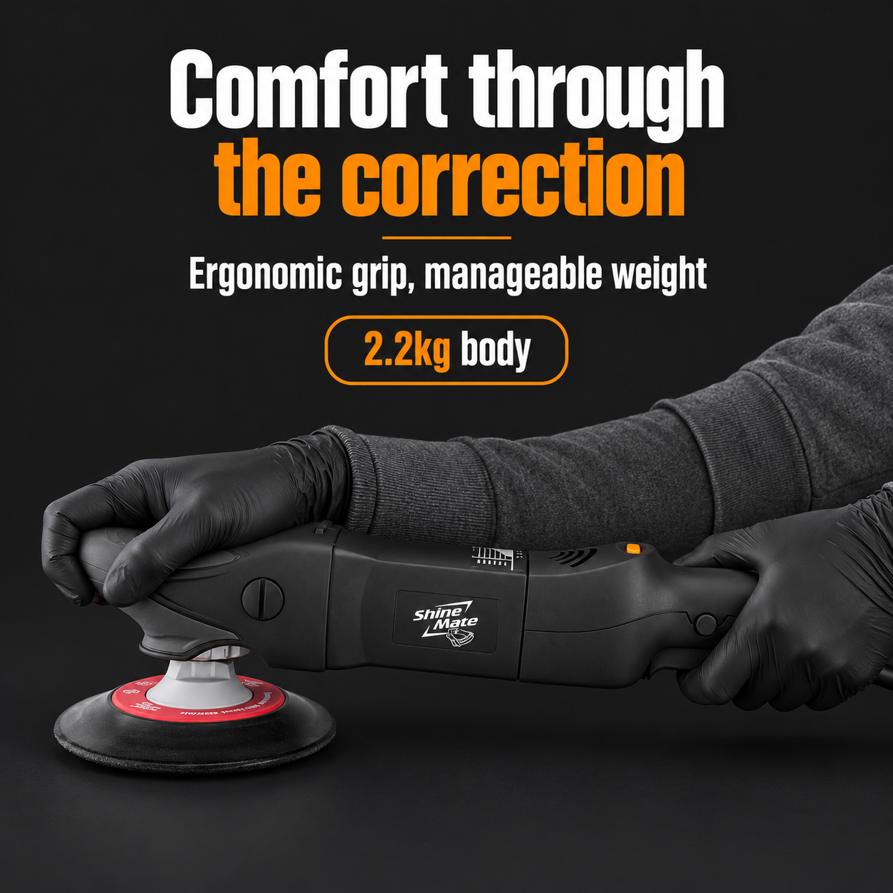 ShineMate EP802 Rotary Polisher — Is it comfortable to handle?