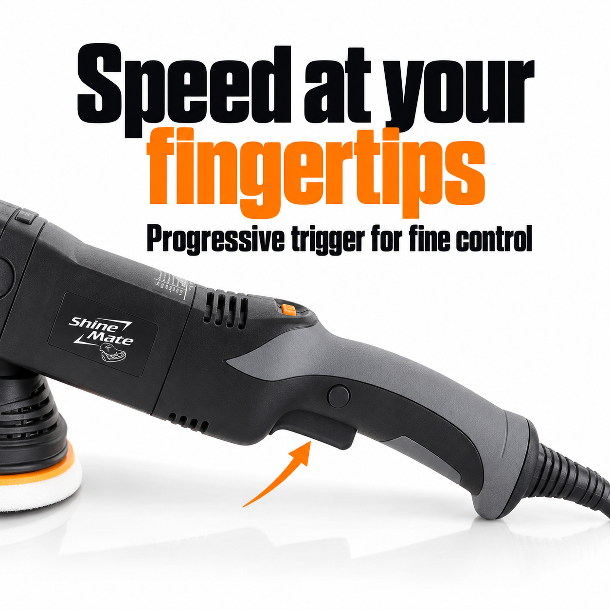 ShineMate EX620 6/21 21mm Random Orbital Polisher — How do I control speed?