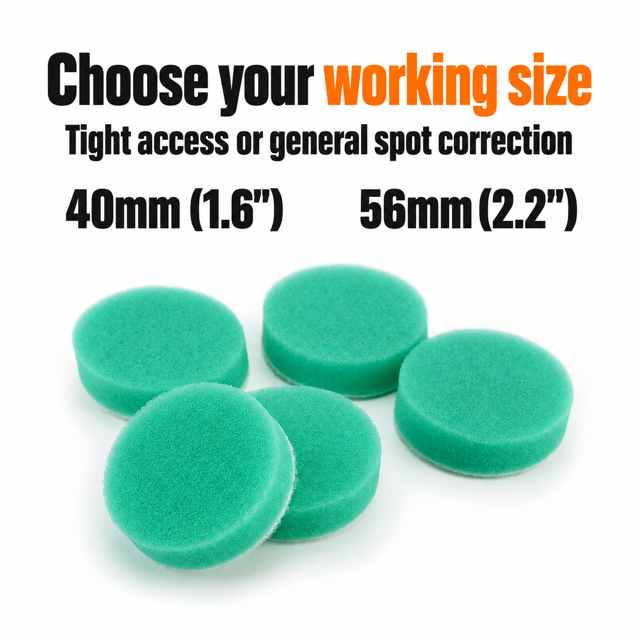 ShineMate Mini Polishing Pads - 10 Pack (Various Sizes) — Which diameter suits my work?