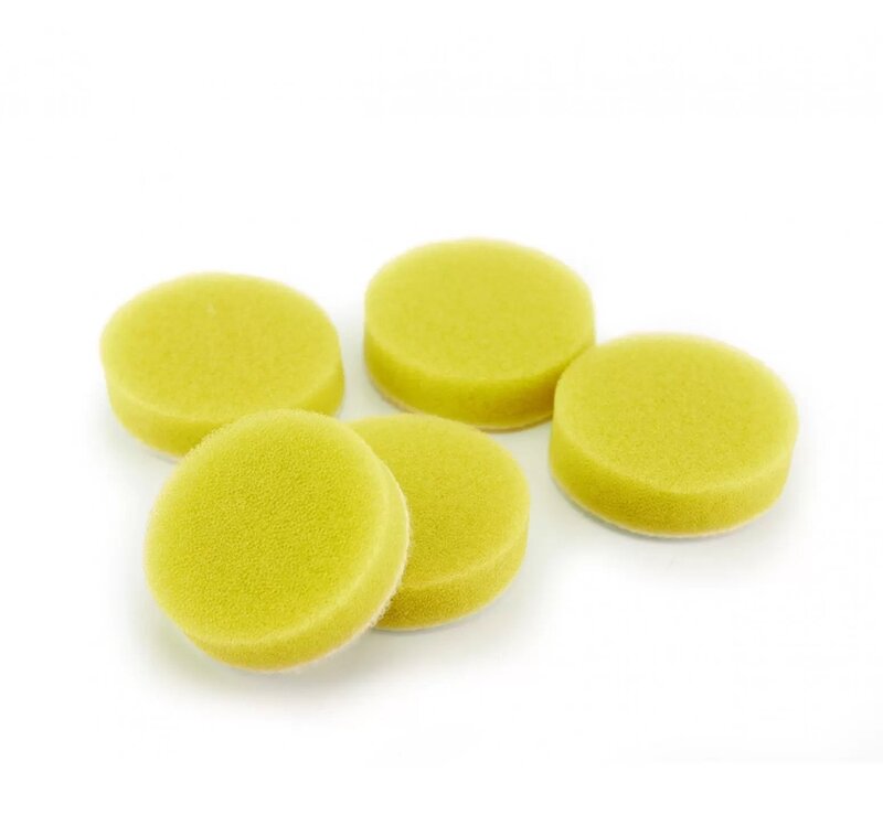 ShineMate 40mm yellow medium cut mini polishing pads 10 pack — product image