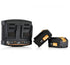 ShineMate BC182 dual-channel rapid charger with two 18V 5.0Ah lithium-ion batteries