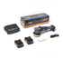 ShineMate EB351-5/15 kit contents — polisher, two 5.0Ah batteries, dual-channel charger, cable, spanner and box