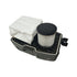 ShineMate EC405 vacuum tank open showing dust bag and HEPA filter — interior view