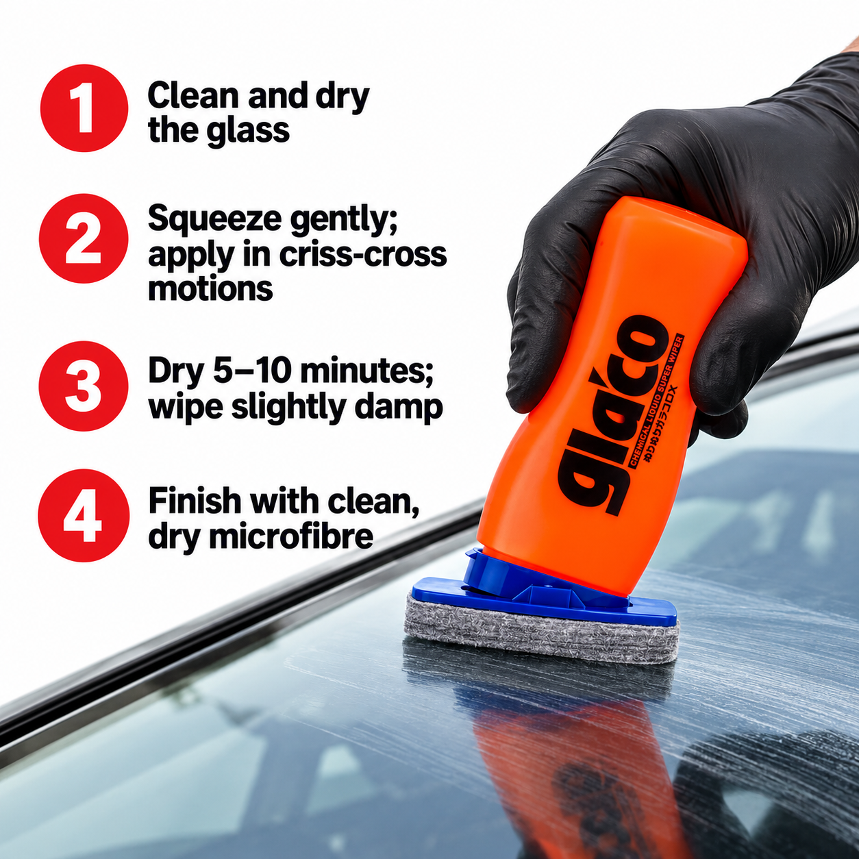 Soft99 Glaco DX - Liquid Wiper 110ml — How do I apply it?