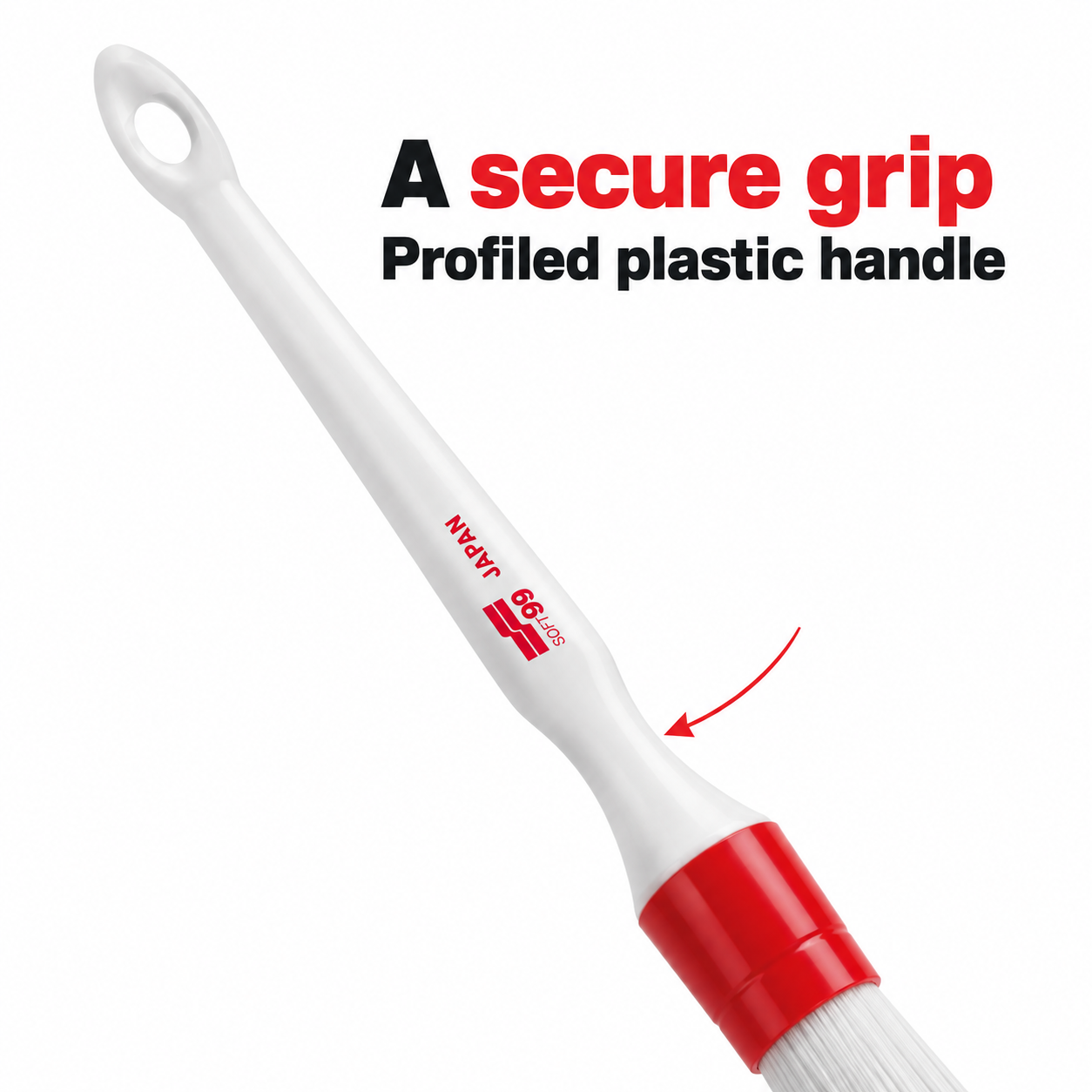 Soft99 Red Exterior Detailing Brush — Is it practical to hold?