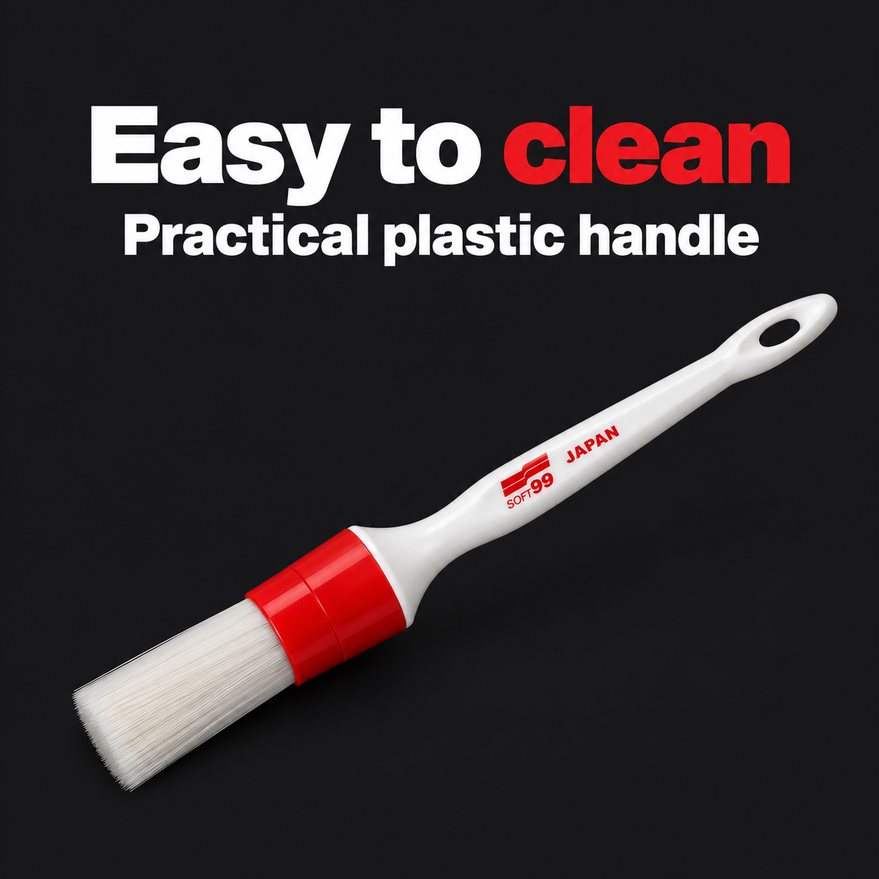 Soft99 Red Exterior Detailing Brush — Is it easy to clean?