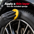 Soft99 Tire Black Wax - Tyre Dressing 170g — What does application look like?