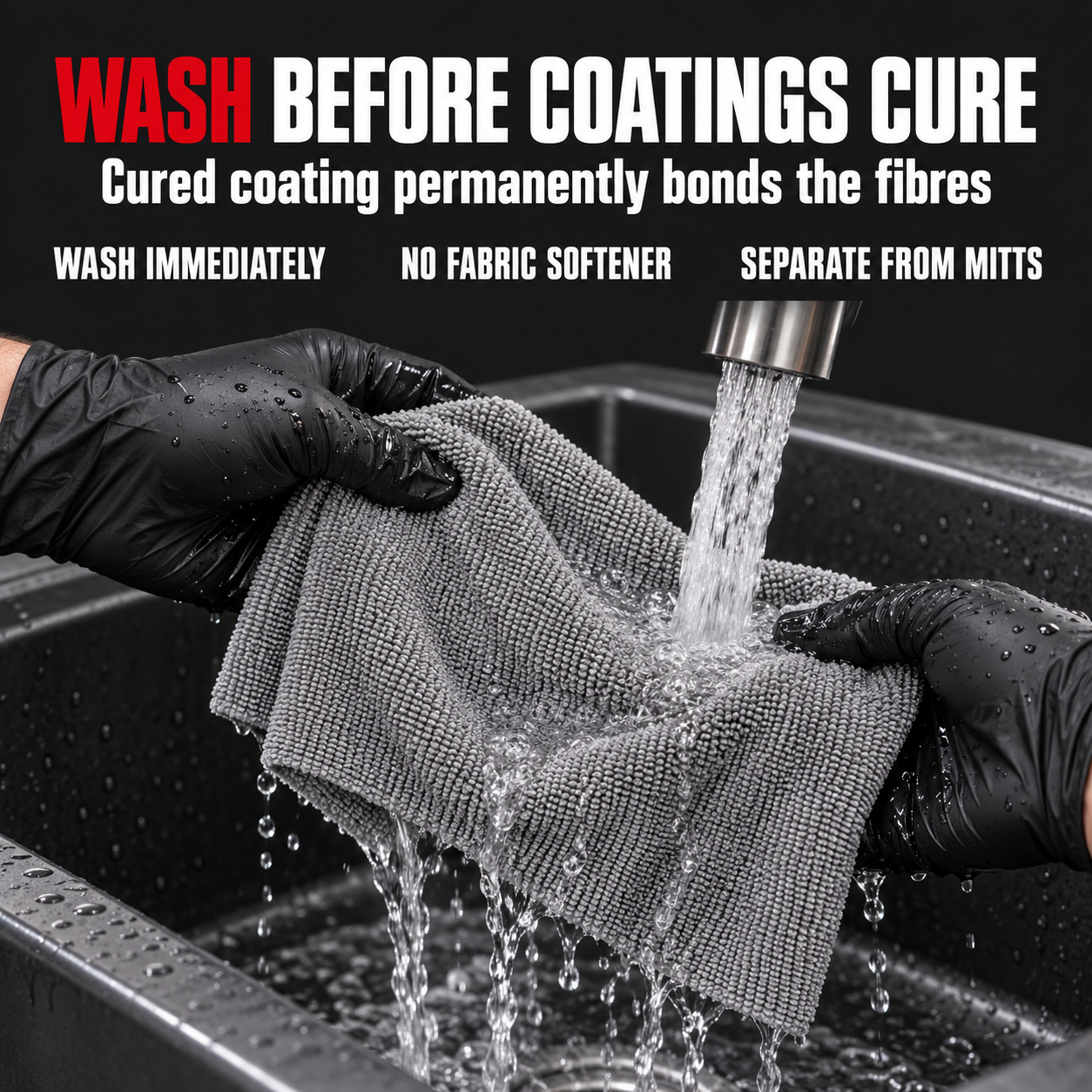 Sonax Coating Towel (Pack of 6) — How do I prevent hardening?