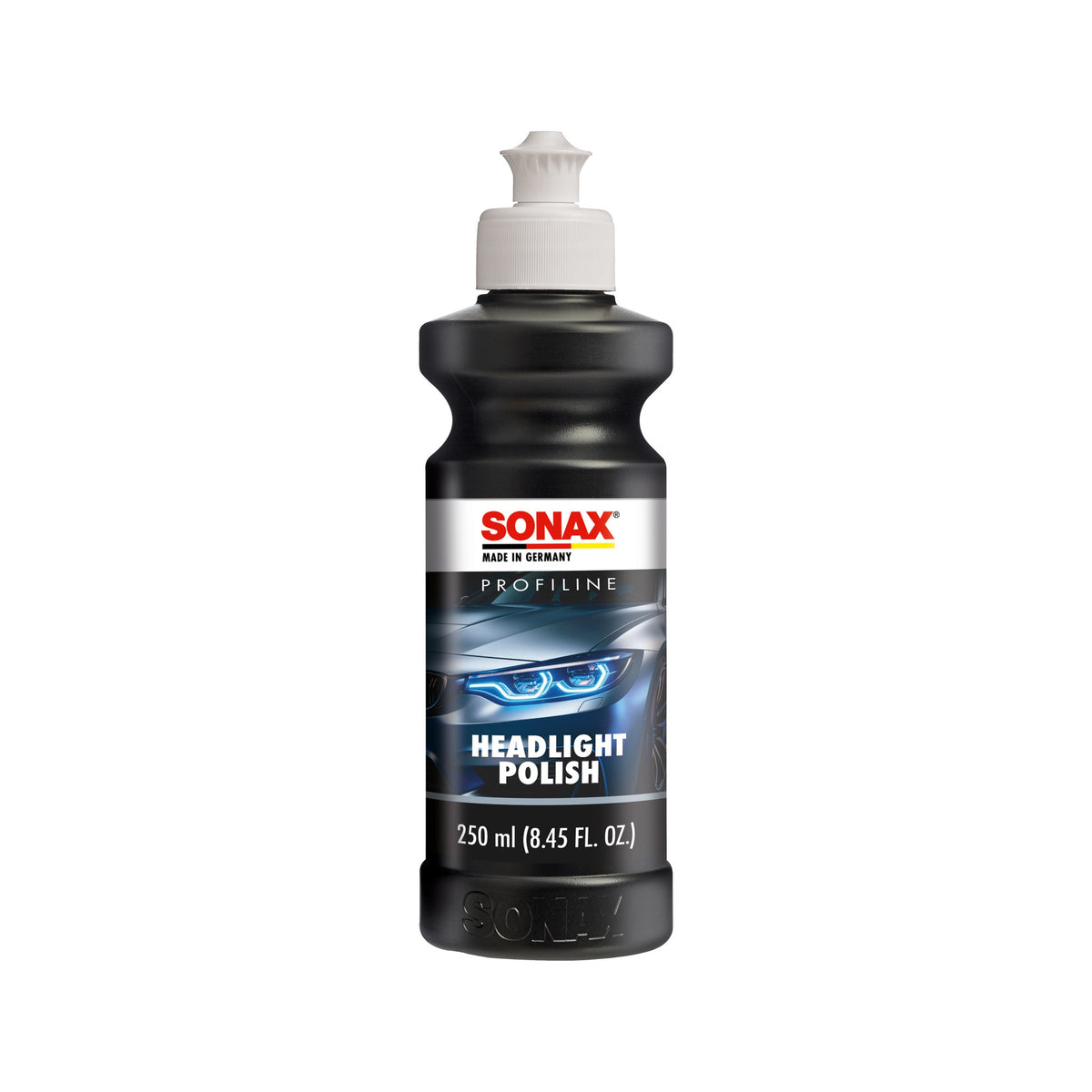 Sonax Profiline Headlight Polish 250ml bottle — front view