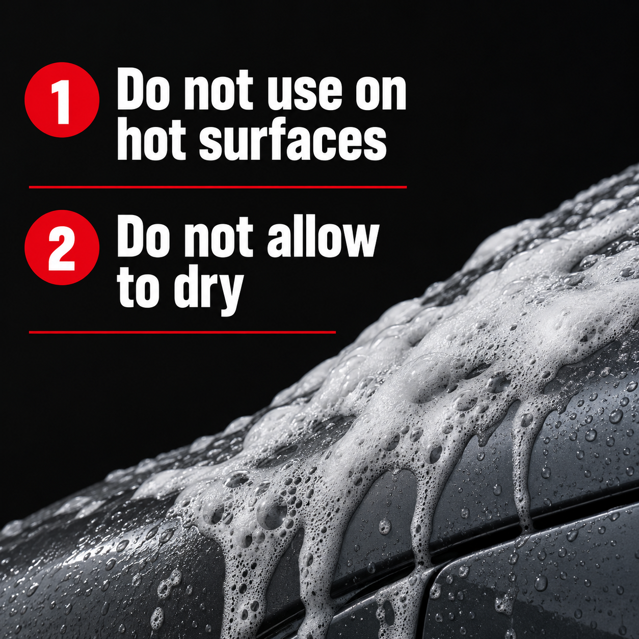 Sonax Profiline Actifoam Energy — What should I avoid?