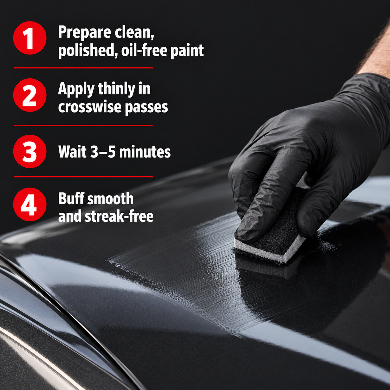 Sonax Profiline CeramicCoating CC One — How do I apply it?