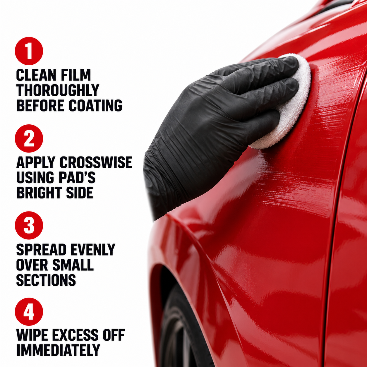 Sonax Profiline CeramicCoating CC Vinyl+PPF — How do I apply it?