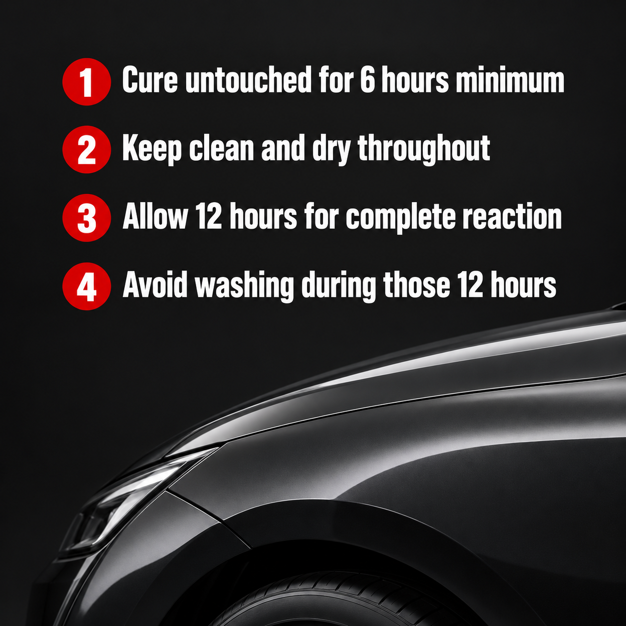 Sonax Profiline CeramicCoating CC Vinyl+PPF — When can it get wet?