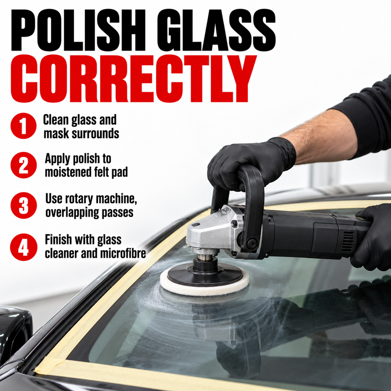 Sonax Profiline Glass Polish — How do I apply it?