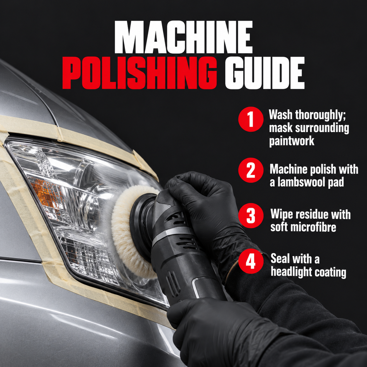 Sonax Profiline Headlight Polish — How do I apply it?